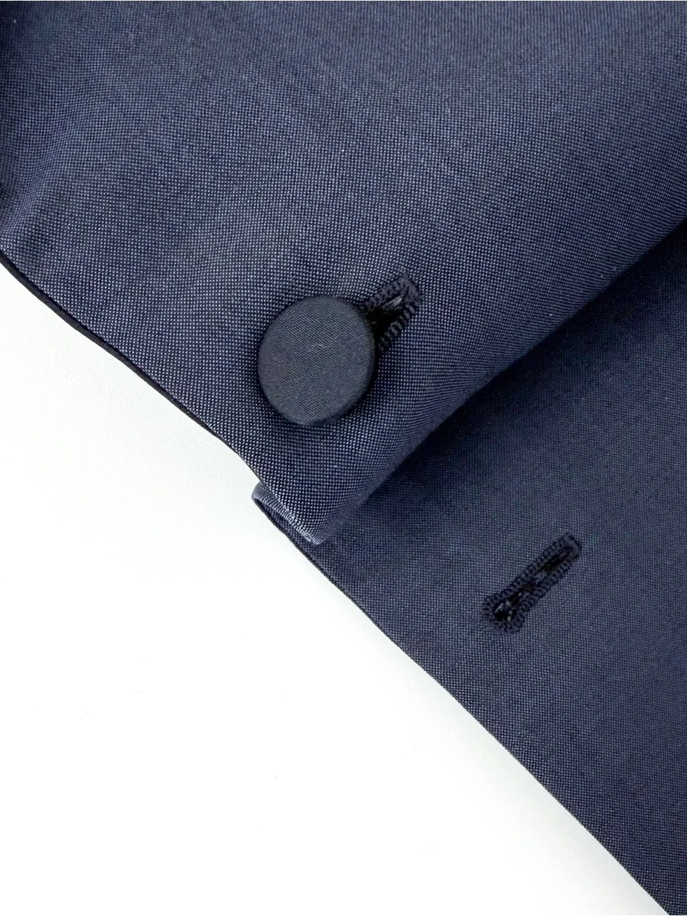 Paul Smith Men's Soho Fit Navy Peak Satin Lapel Suit Tuxedo Italian Wool 38R